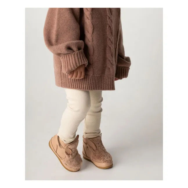 Botas Roumi Rellenas de Conejo | Beige