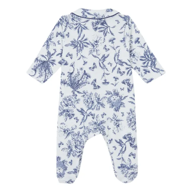 Dors-bien Toile de Jouy | Bleu marine