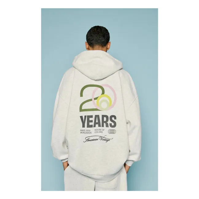 Sweat Zippé Baptown - Capsule 20 ans | Gris chiné