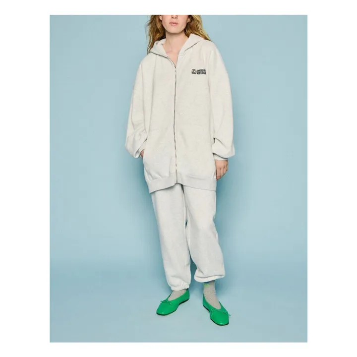 Sweat Zippé Baptown - Capsule 20 ans | Gris chiné- Image produit n°1