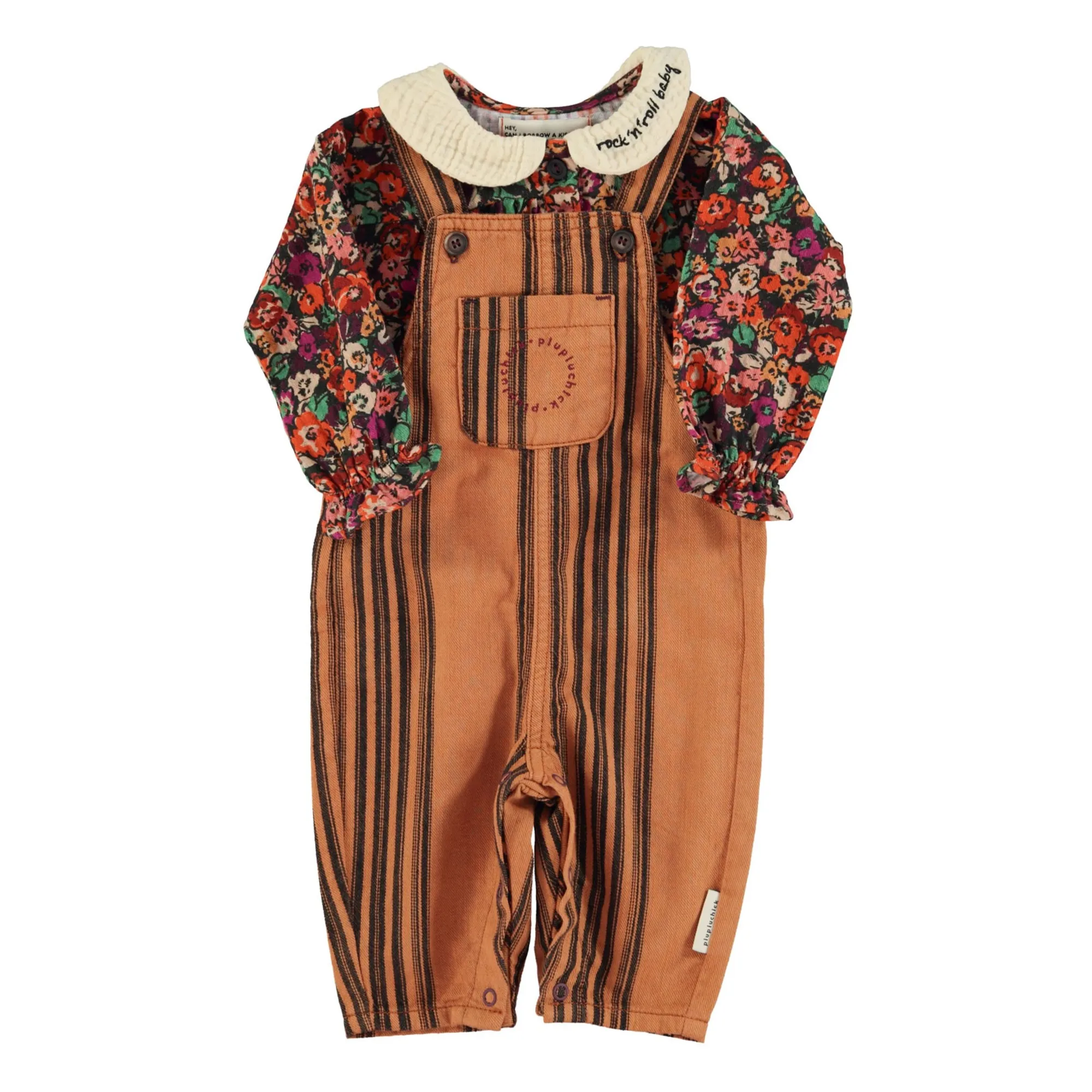 Blouse Col Claudine Fleurie | Noir- Image produit n°7