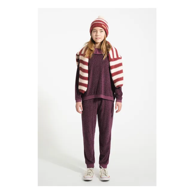 Pull Rayé Laine | Bordeaux
