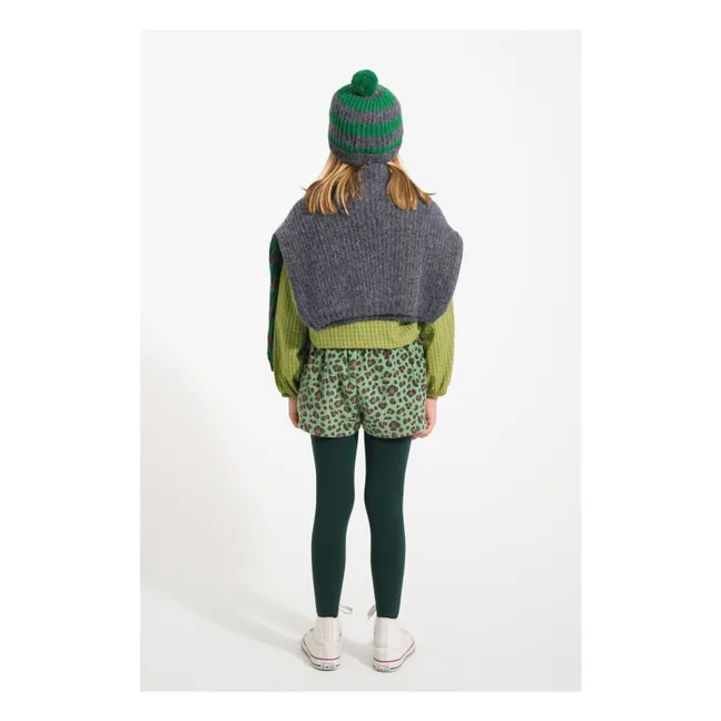 Pull Manches Rayées Laine | Gris foncé