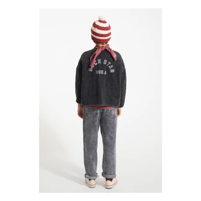 Bonnet Rayé Laine | Bordeaux