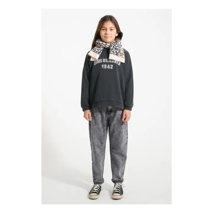 Echarpe Léopard Laine | Rose pâle- Image produit n°3