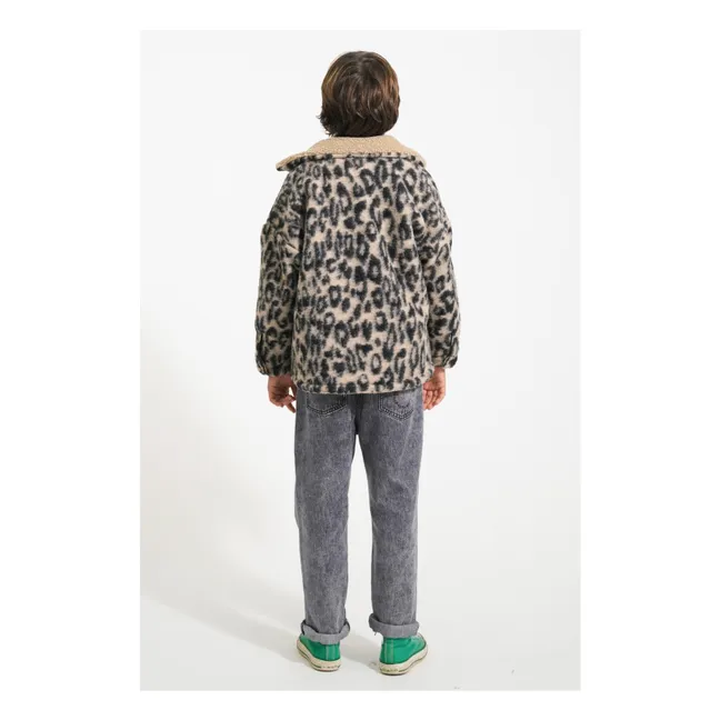 Veste Léopard Laine | Brun