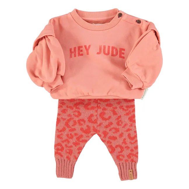Sweat Volants Hey Jude Coton Bio | Corail