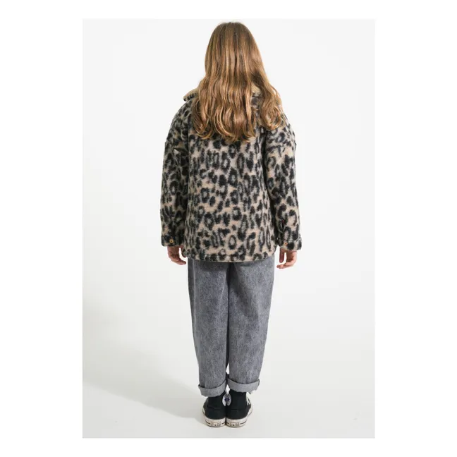 Veste Léopard Laine | Brun