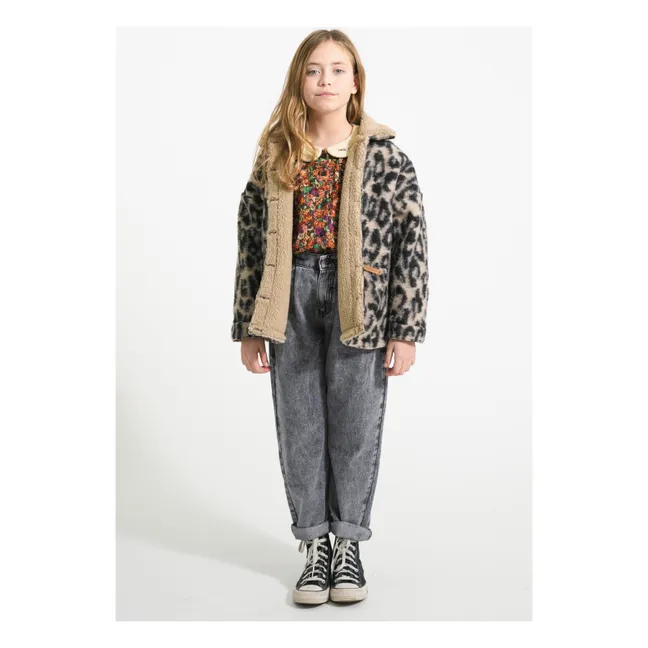 Veste Léopard Laine | Brun