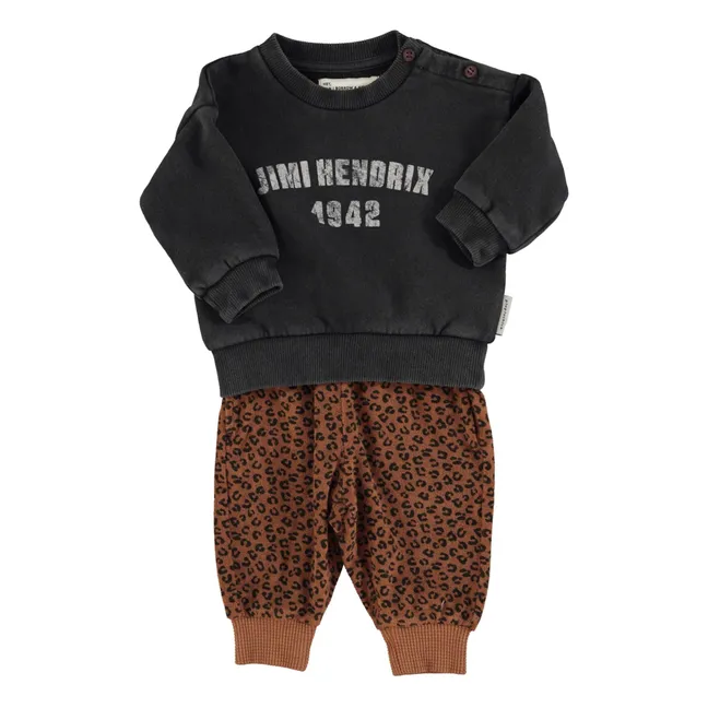 Sweat Jimi Hendrix Coton Bio | Noir