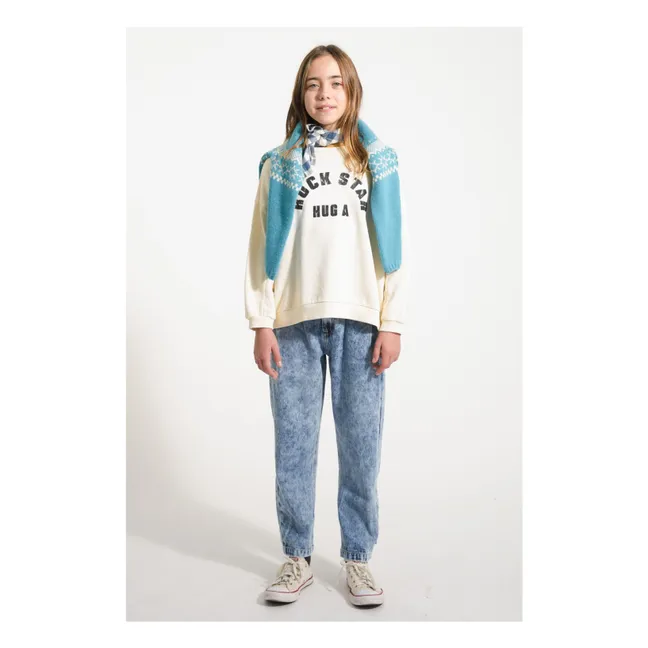 Sweat Rock Star Coton Bio | Ecru