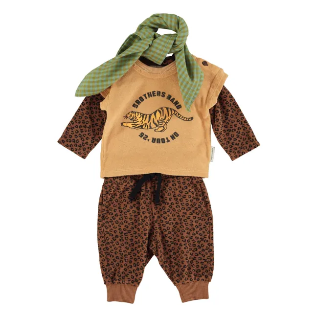 T-shirt Tigre Eponge Coton Bio | Ocre