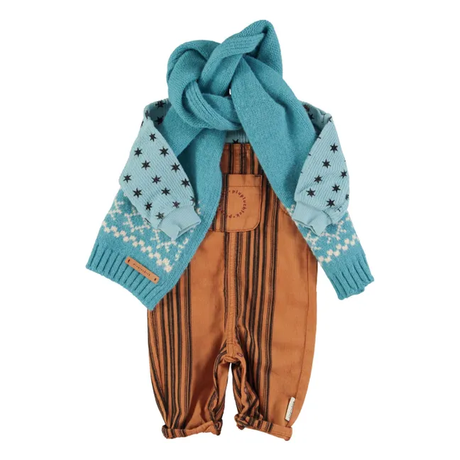 Ribbed Star Sweat Organic Cotton | Blue
