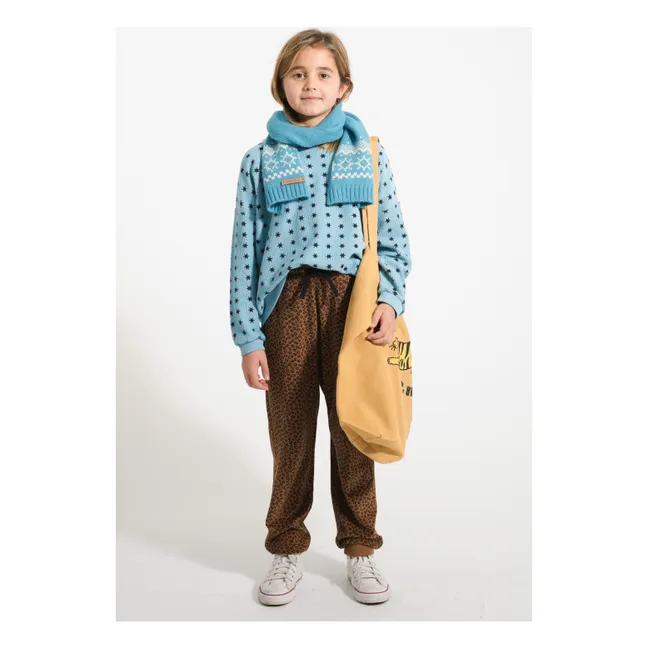 Sweat Côtelé Etoiles Coton Bio | Bleu