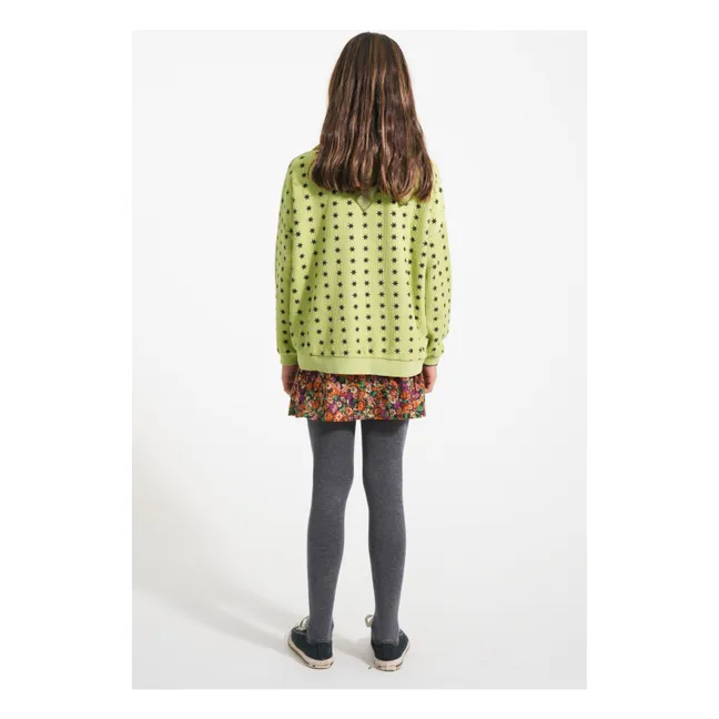 Sudadera acanalada Stars Algodón orgánico | Verde