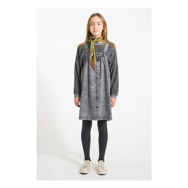 Sweat Léopard Eponge Coton Bio | Gris