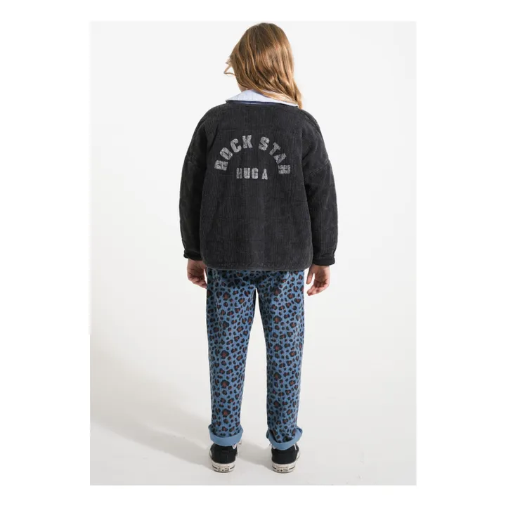 Blouse en Jean Col Claudine | Bleu Clair- Image produit n°2
