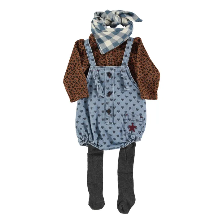 Pelele Jean Hearts | Azul Claro- Imagen del producto n°2