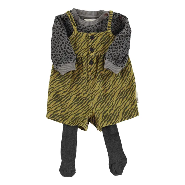 Combishort Zébrée | Olive