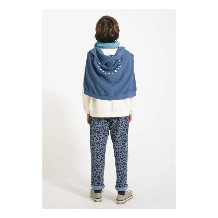 Pantalones de pana con leopardo | Azul- Imagen del producto n°2