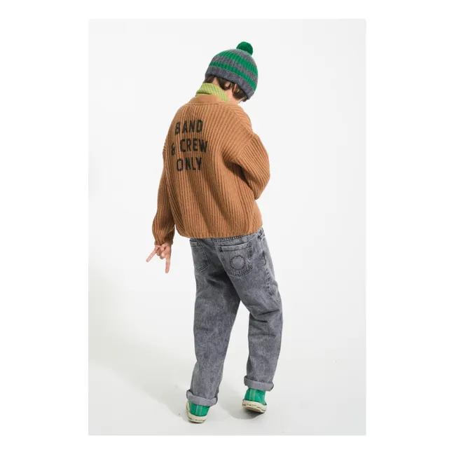 Bandana a scacchi in cotone biologico | Verde