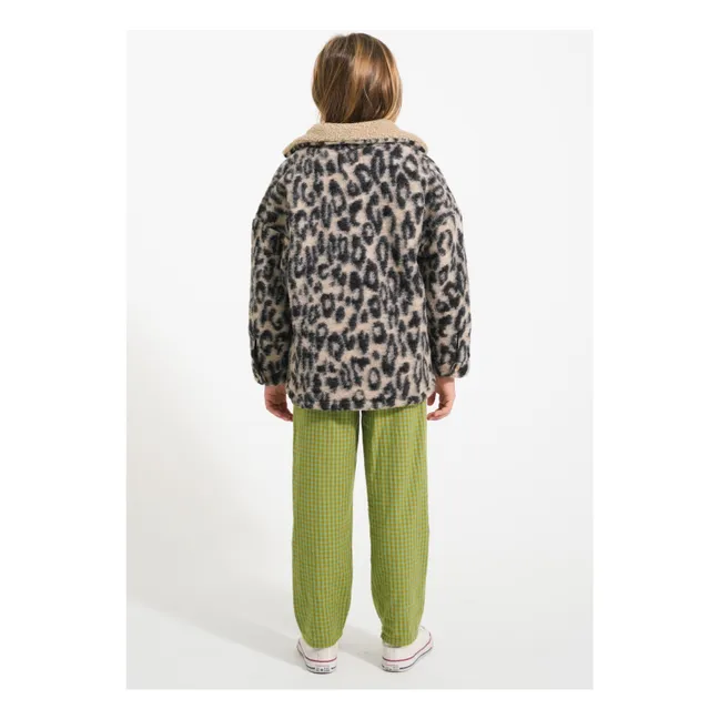 Pantalon Carreaux Coton Bio | Vert