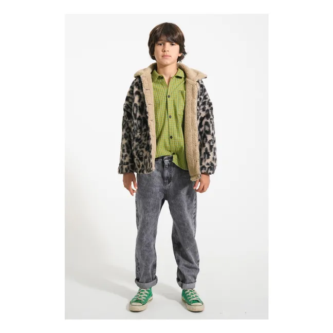 Chemise Carreaux Coton Bio | Vert