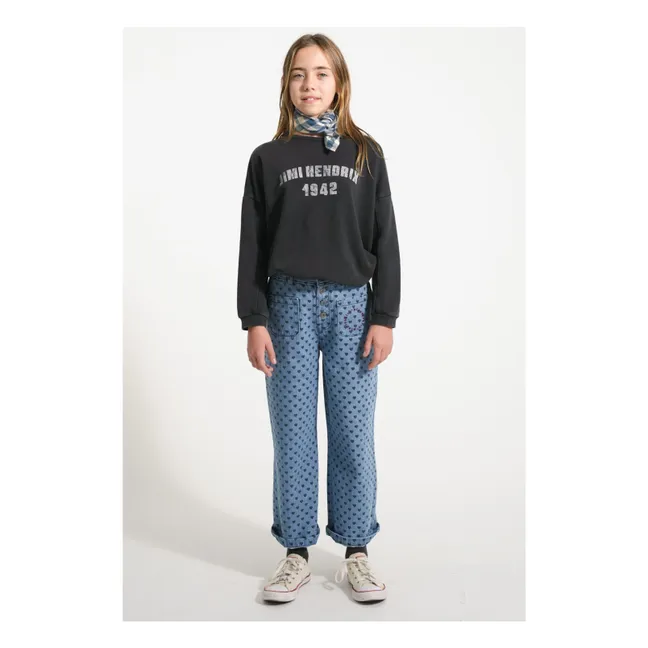 Bandana Carreaux Coton Bio | Bleu