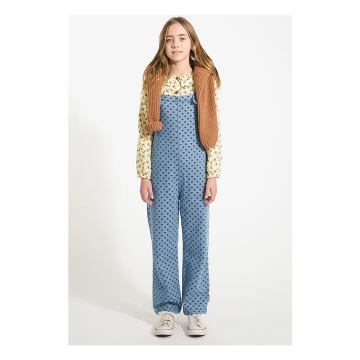 Blouse Col Claudine Fleurs | Jaune- Image produit n°5