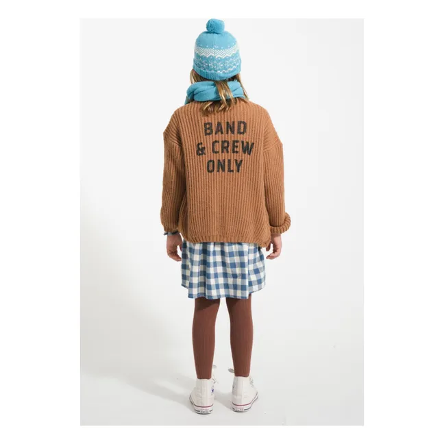 Robe Carreaux Coton Bio | Bleu