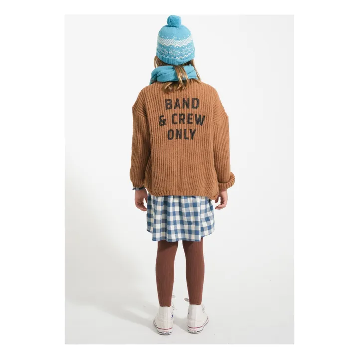 Vestido a cuadros de algodón orgánico | Azul- Imagen del producto n°2