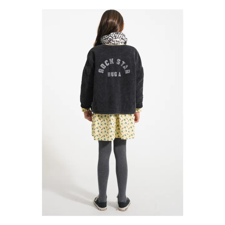 Robe Plastron Fleurs | Jaune- Image produit n°2