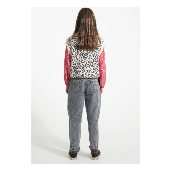 Blouse Col Froncé Fleurs | Rose