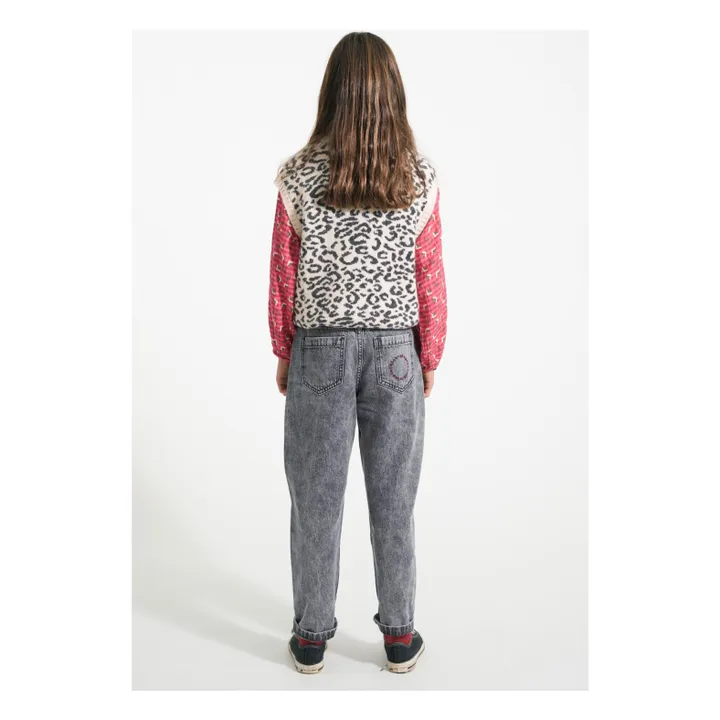 Blusa de flores con cuello fruncido | Rosa- Imagen del producto n°7