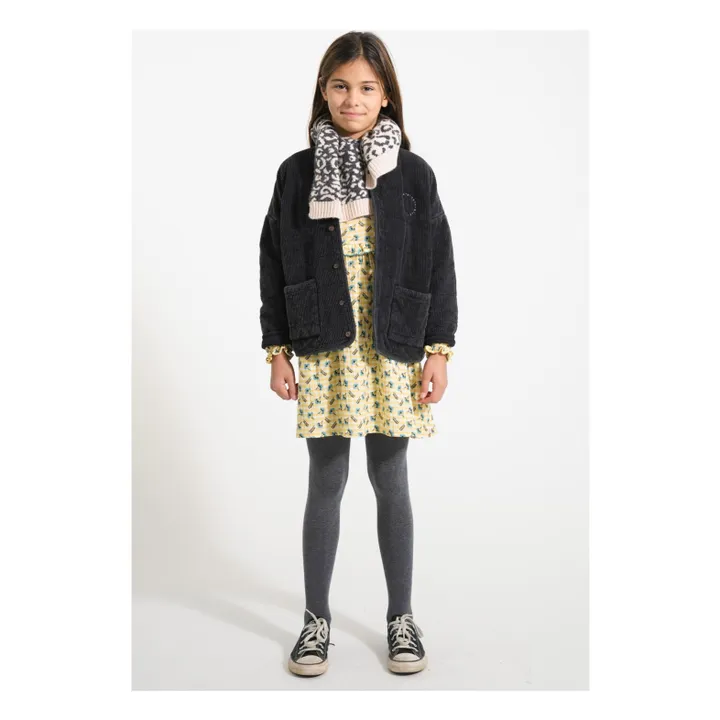 Vestido de flores de plastrón | Amarillo- Imagen del producto n°1