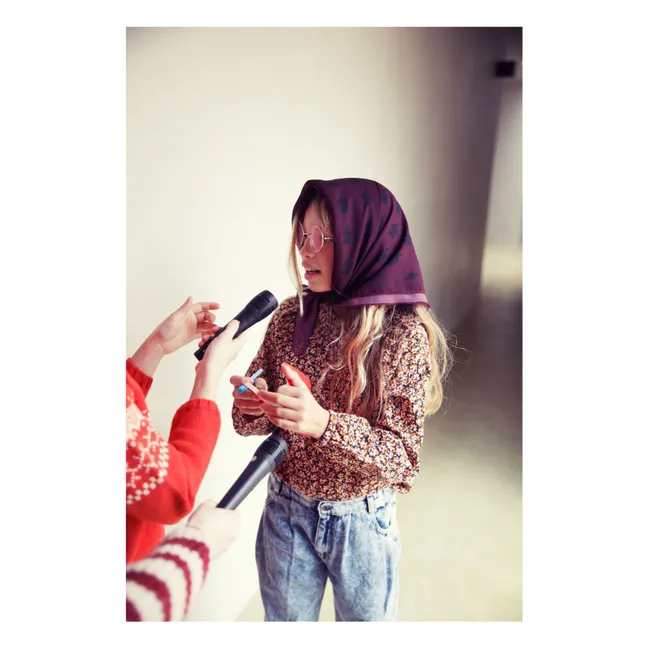 Eclairs Scarf | Aubergine