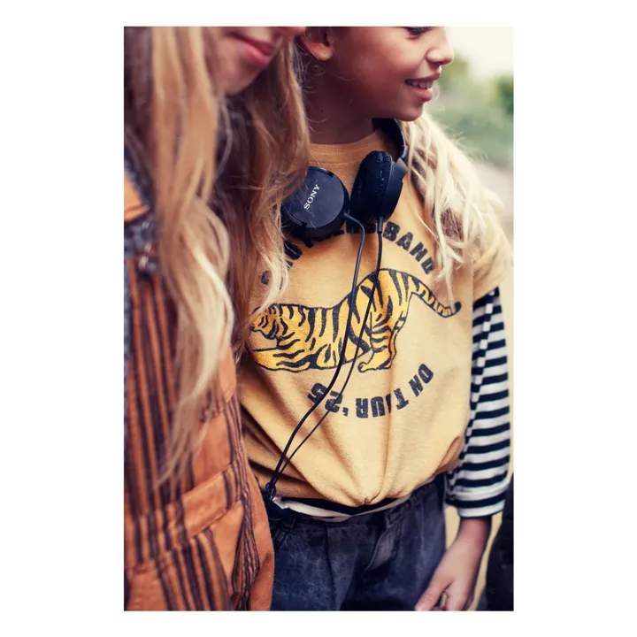 T-shirt Rayé Coton Bio | Ecru- Image produit n°9