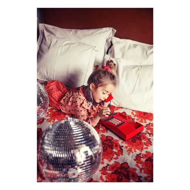 Sweat Côtelé Volants Etoiles Coton Bio | Corail