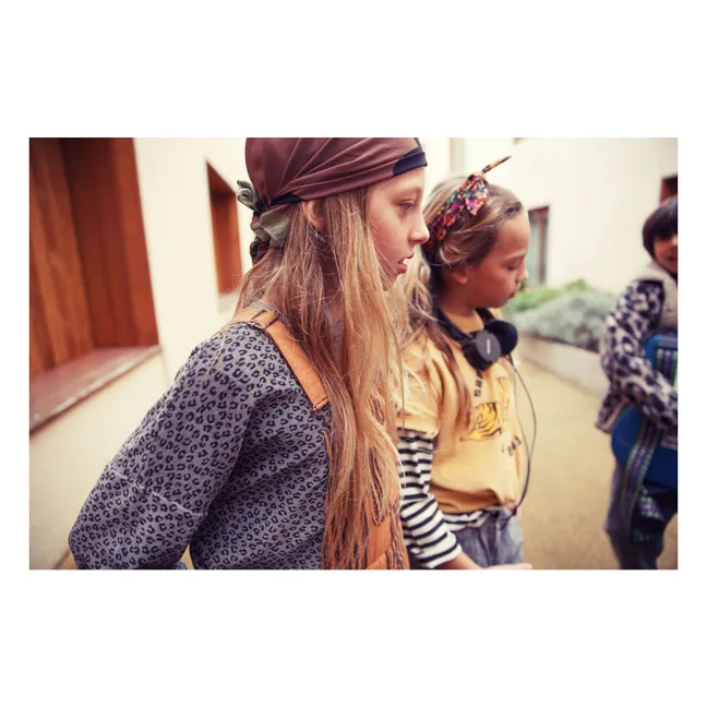 Leopard Sweat Organic Cotton Towelling | Grey