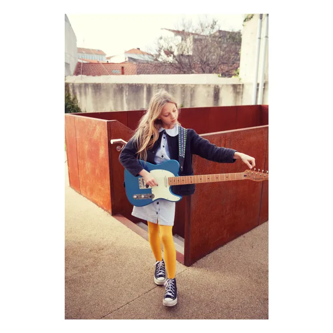 Blouse en Jean Col Claudine | Bleu Clair