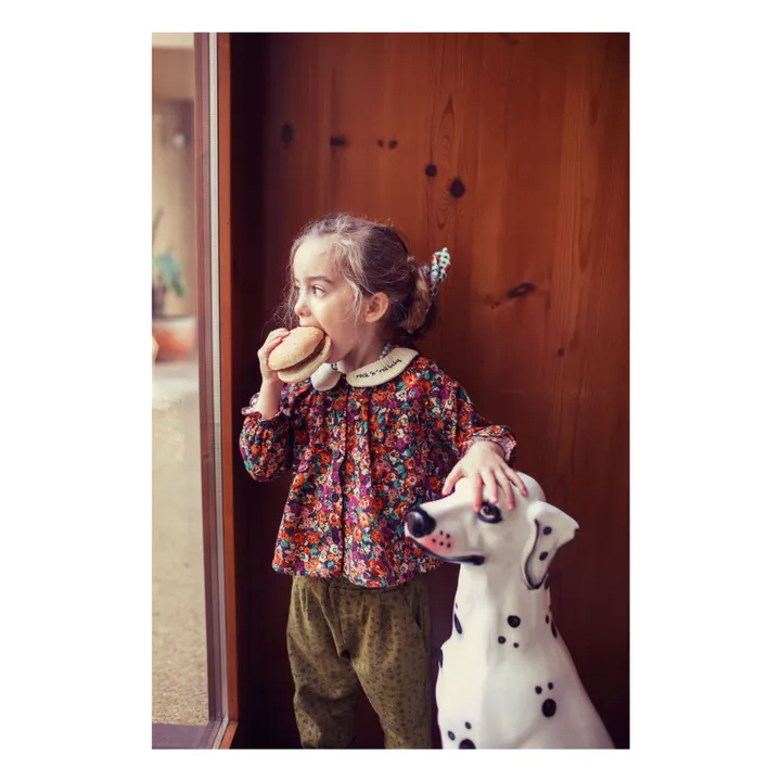 Pantalones florales | Olive- Imagen del producto n°6