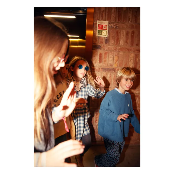 Pantalones de pana con leopardo | Azul- Imagen del producto n°9