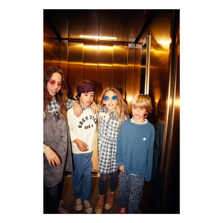 Pantalones de pana con leopardo | Azul- Imagen del producto n°8