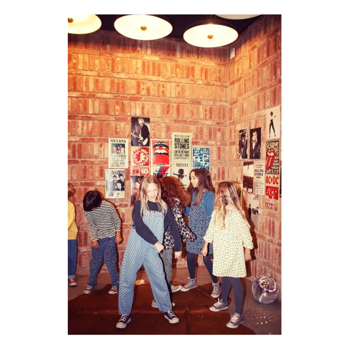 Robe Léopard Velours Côtelé | Bleu- Image produit n°5