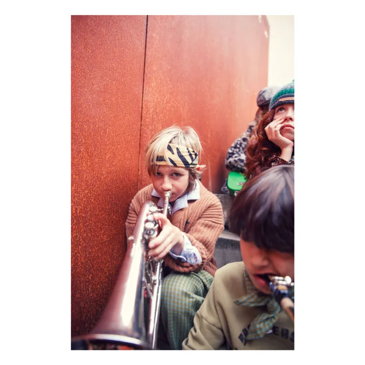 Pantalón a cuadros de algodón orgánico | Verde- Imagen del producto n°9