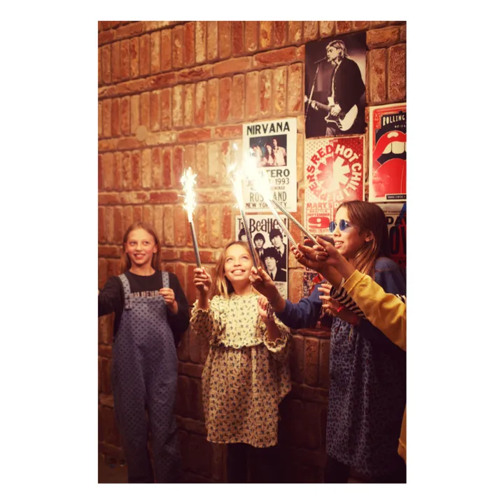 Vestido de flores de plastrón | Amarillo- Imagen del producto n°4