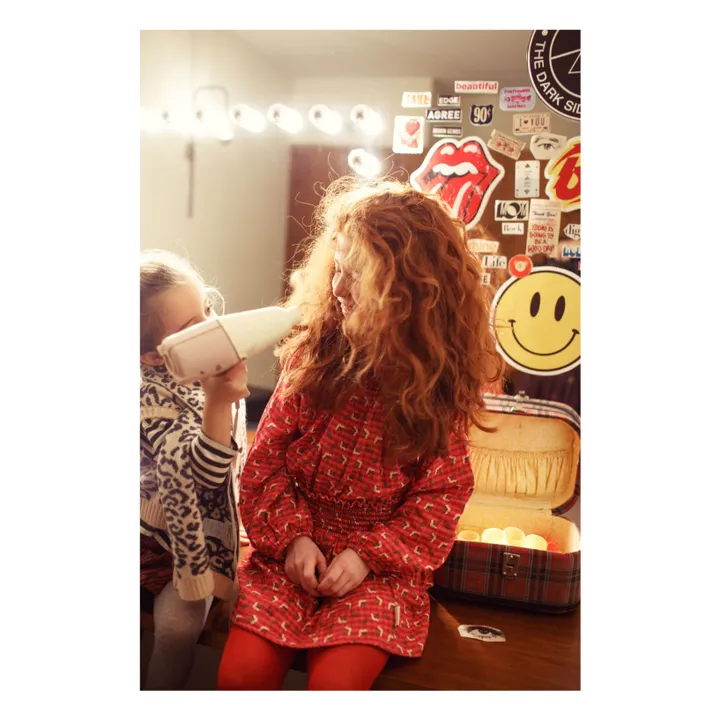 Blusa de flores con cuello fruncido | Rosa- Imagen del producto n°13