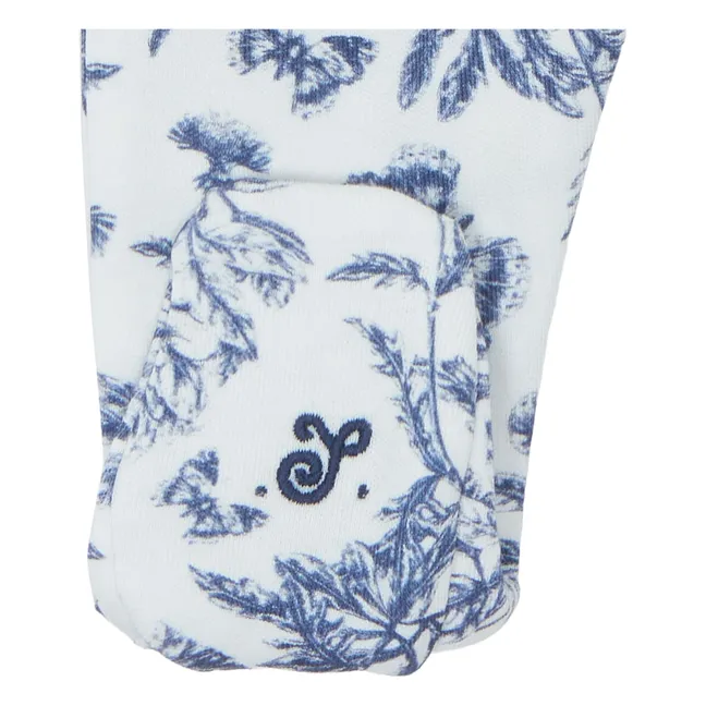 Dors-bien Toile de Jouy | Bleu marine