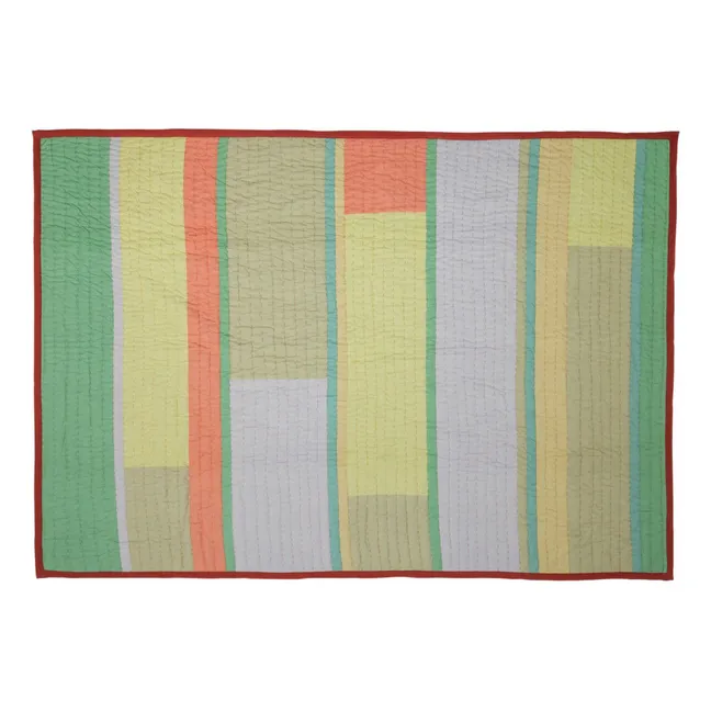 Plaid en coton bio | Orange