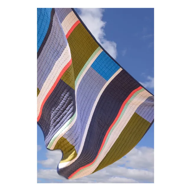 Decke aus Bio-Baumwolle | Blau
